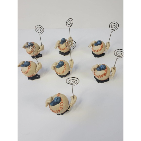 7 Small Baseball picture holder Guy's with black shoes blue backwards hat - Picture 6 of 6